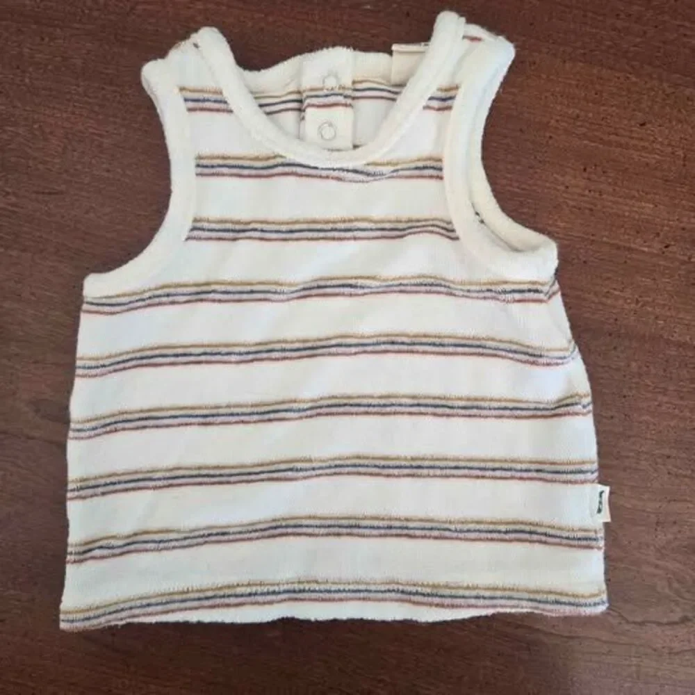 3-6 Month Easy Peasy 100% Organic Cotton Terry Tank Top
